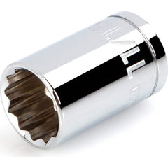 Hand Socket: 1/2″ Drive, 11/16″ Socket, 12-Point Chrome-Plated & Polished