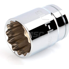 Hand Socket: 1/2″ Drive, 1-1/16″ Socket, 12-Point Chrome-Plated & Polished