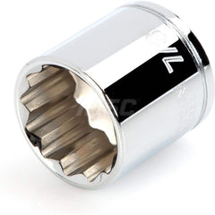 Hand Socket: 3/8″ Drive, 7/8″ Socket, 12-Point Chrome-Plated & Polished