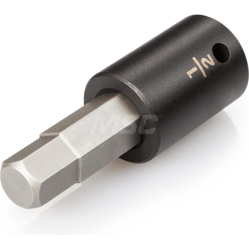 1/2 Inch Drive x 1/2 Inch Hex Impact Bit Socket