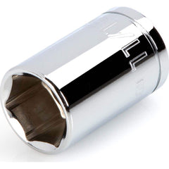 Hand Socket: 1/2″ Drive, 11/16″ Socket, 6-Point Chrome-Plated & Polished