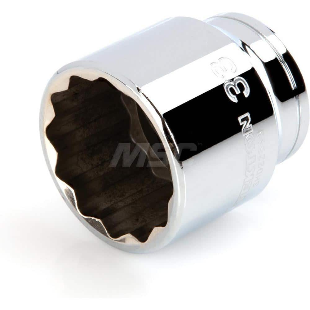 Hand Socket: 1/2″ Drive, 33 mm Socket, 12-Point Chrome-Plated & Polished