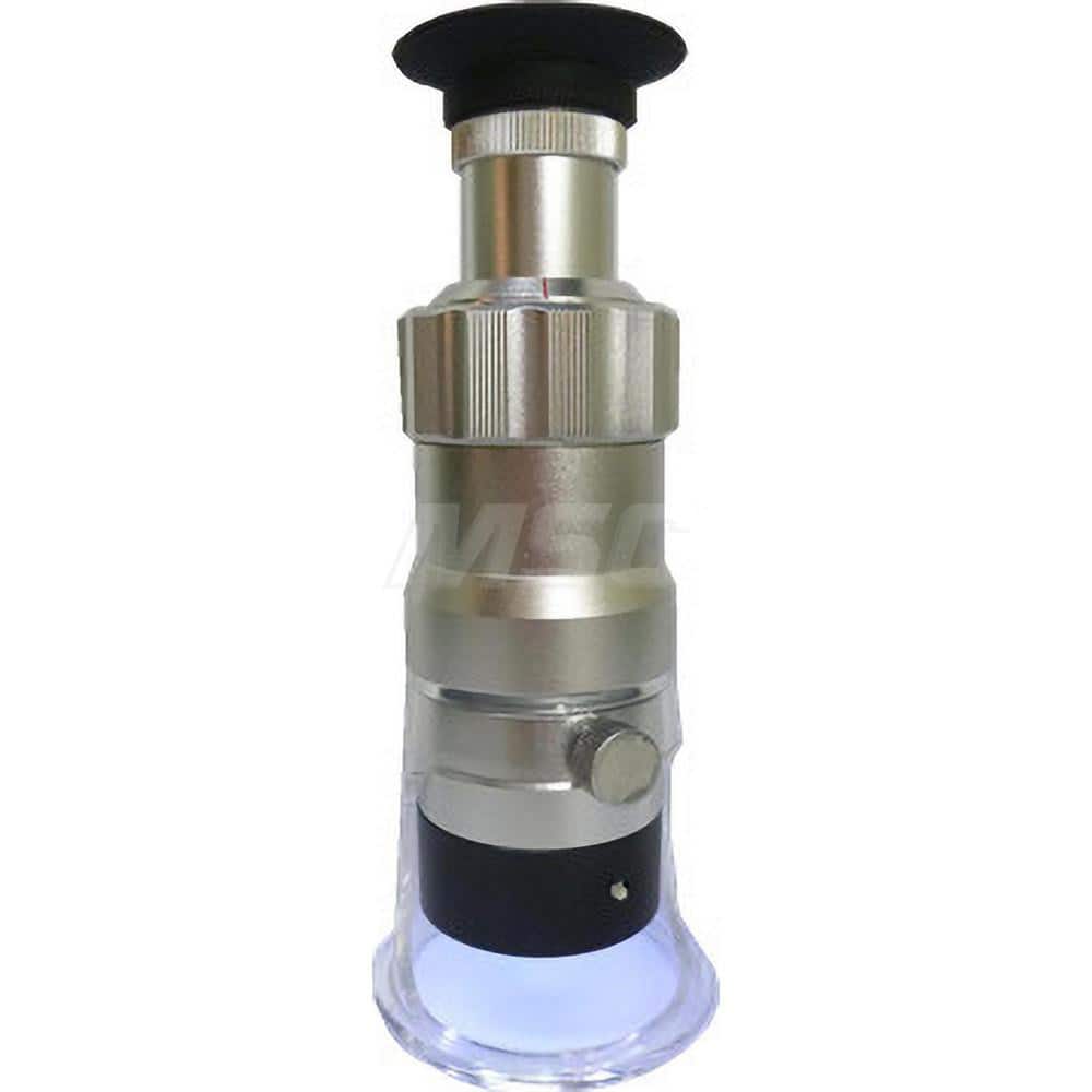 Loupes; Lens Type: Singlet; Minimum Magnification: 60x; Maximum Magnification: 60x; Number of Lenses: 1; Light Source Included: Yes