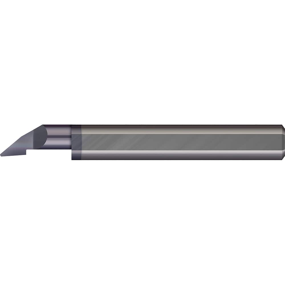 Profiling Tools; Minimum Bore Diameter (Decimal Inch): 0.1000; Maximum Bore Depth (Decimal Inch): 0.3000; Radius: 0.0050; Overall Length (Decimal Inch): 1-1/2; Shank Diameter (Inch): 1/8; Projection: Projection; Finish/Coating: AlTiN; Projection (Decimal