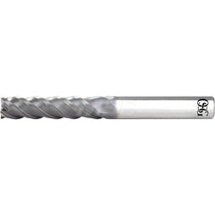 Square End Mill: 5/8'' Dia, 2-1/2'' LOC, 5/8'' Shank Dia, 5-1/2'' OAL, 5 Flutes, Solid Carbide Single End, Duarise Finish, 0 ° Variable Helix, Centercutting, RH Cut, RH Flute