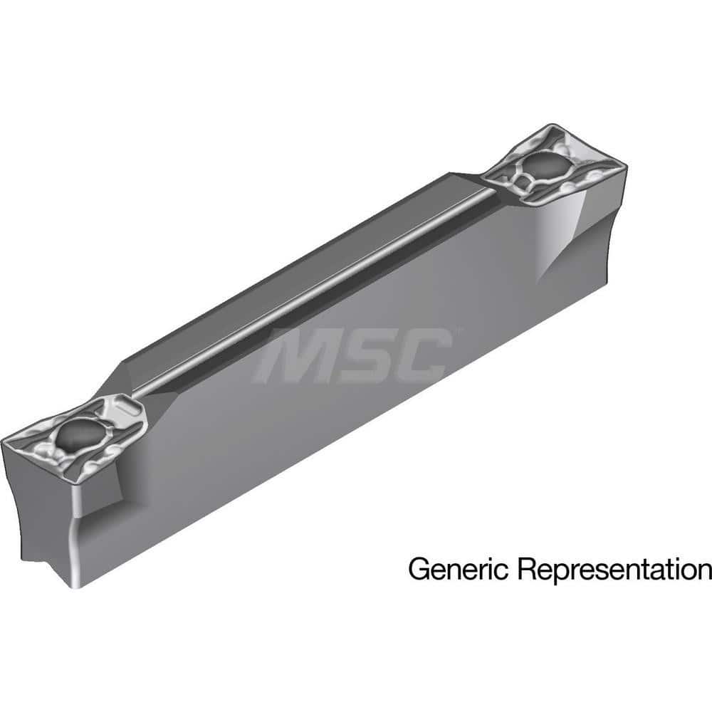 Grooving Insert: GCM6004ML AC8025P, Solid Carbide Absotech Finish, Neutral, 6 mm Cutting Width, 25 mm Max Depth, Series GND