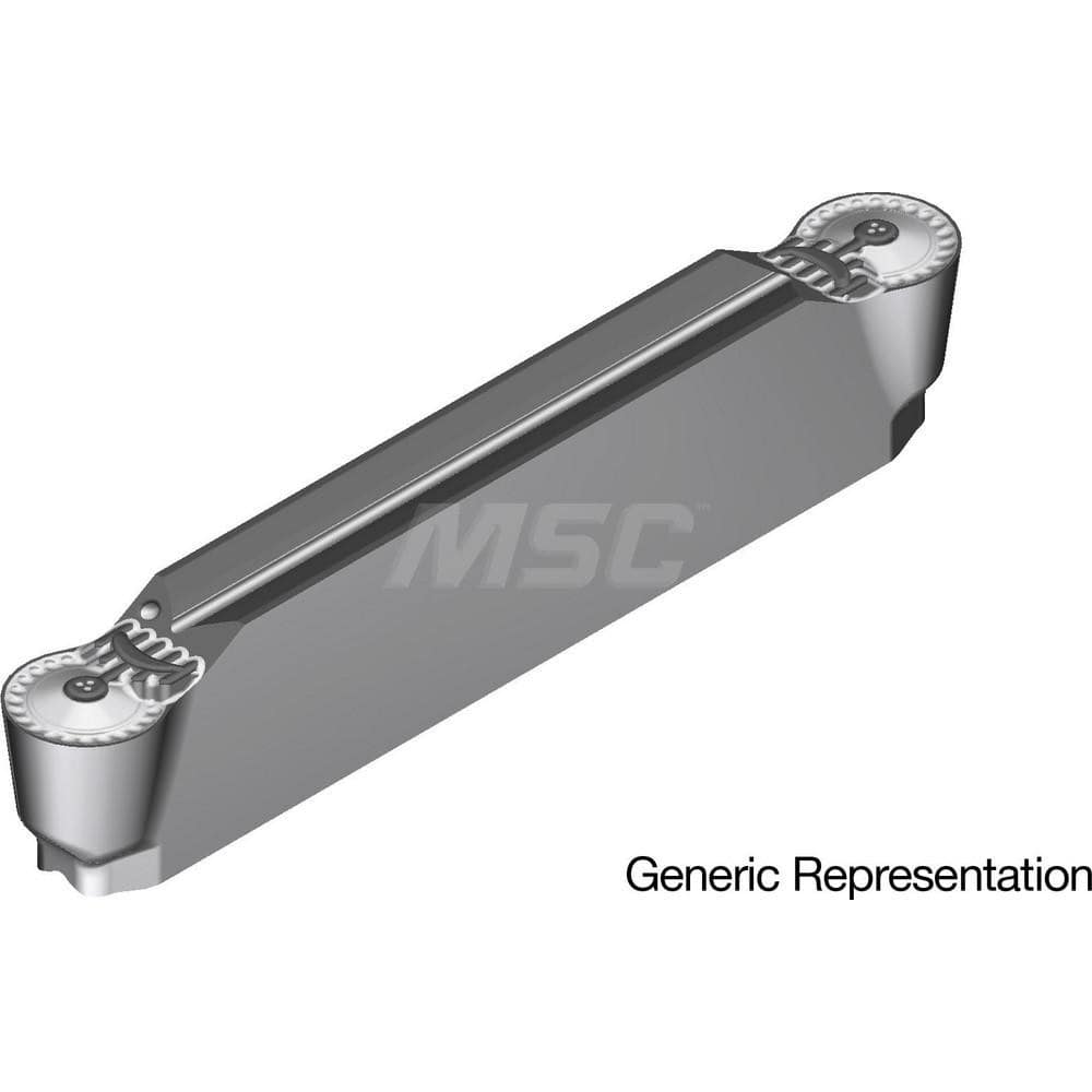 Grooving Insert: GCM6030RN AC8025P, Solid Carbide Absotech Finish, Neutral, 6 mm Cutting Width, 25 mm Max Depth, Series GND