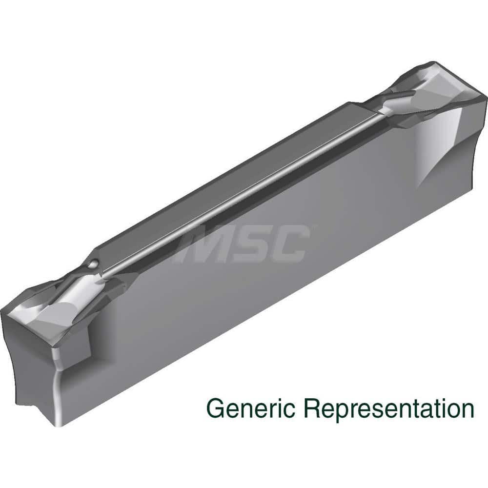 Grooving Insert: GCM2002CG AC8025P, Solid Carbide Absotech Finish, Left Hand, 2 mm Cutting Width, 20 mm Max Depth, Series GND