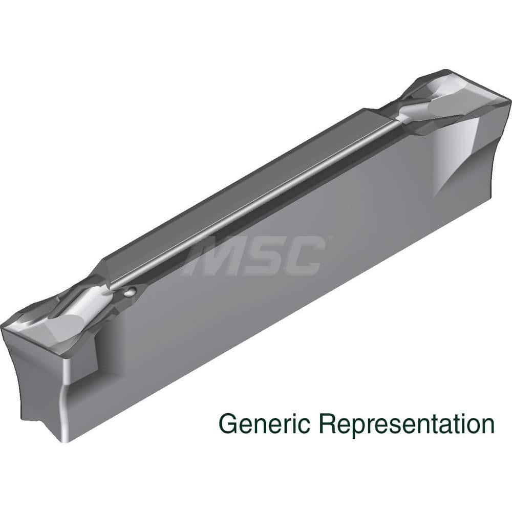 Grooving Insert: GCM2002CG AC8025P, Solid Carbide Absotech Finish, Right Hand, 2 mm Cutting Width, 20 mm Max Depth, Series GND