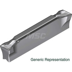 Grooving Insert: GCM2002CG AC8025P, Solid Carbide Absotech Finish, Right Hand, 2 mm Cutting Width, 20 mm Max Depth, Series GND