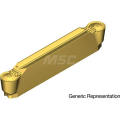 Grooving Insert: GCM3015RN AC830P, Solid Carbide Super FF Finish, Neutral, 3 mm Cutting Width, 20 mm Max Depth, Series GND