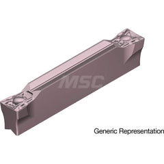 Grooving Insert: GCM3002ML AC520U, Solid Carbide Super ZX Finish, Neutral, 3 mm Cutting Width, 20 mm Max Depth, Series GND