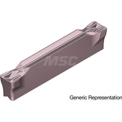 Grooving Insert: GCM3004MG AC520U, Solid Carbide Super ZX Finish, Neutral, 3 mm Cutting Width, 20 mm Max Depth, Series GND