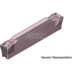 Grooving Insert: GCM2002GL AC520U, Solid Carbide Super ZX Finish, Neutral, 2 mm Cutting Width, 20 mm Max Depth, Series GND