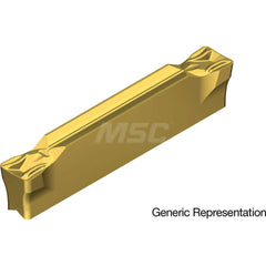 Grooving Insert: GCM3002MG AC425K, Solid Carbide Super FF Finish, Neutral, 3 mm Cutting Width, 20 mm Max Depth, Series GND