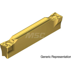 Grooving Insert: GCM7004ML AC425K, Solid Carbide Super FF Finish, Neutral, 7 mm Cutting Width, 25 mm Max Depth, Series GND