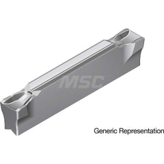 Grooving Insert: GCM3002GG AC8035P, Solid Carbide Absotech Finish, Neutral, 3 mm Cutting Width, 20 mm Max Depth, Series GND