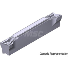 Grooving Insert: GCM20003CF AC5015S, Solid Carbide Absotech Finish, Right Hand, 2 mm Cutting Width, 20 mm Max Depth, Series GND
