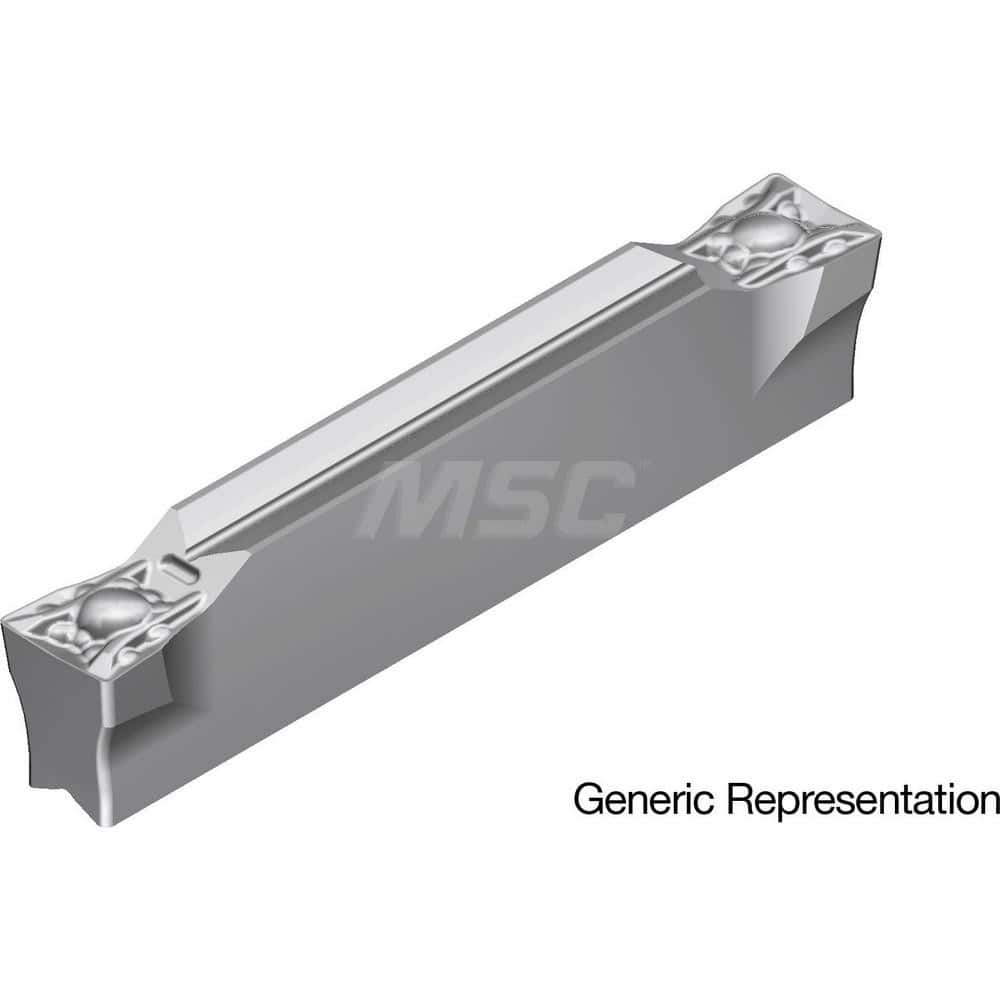Grooving Insert: GCM6008ML AC8035P, Solid Carbide Absotech Finish, Neutral, 6 mm Cutting Width, 25 mm Max Depth, Series GND