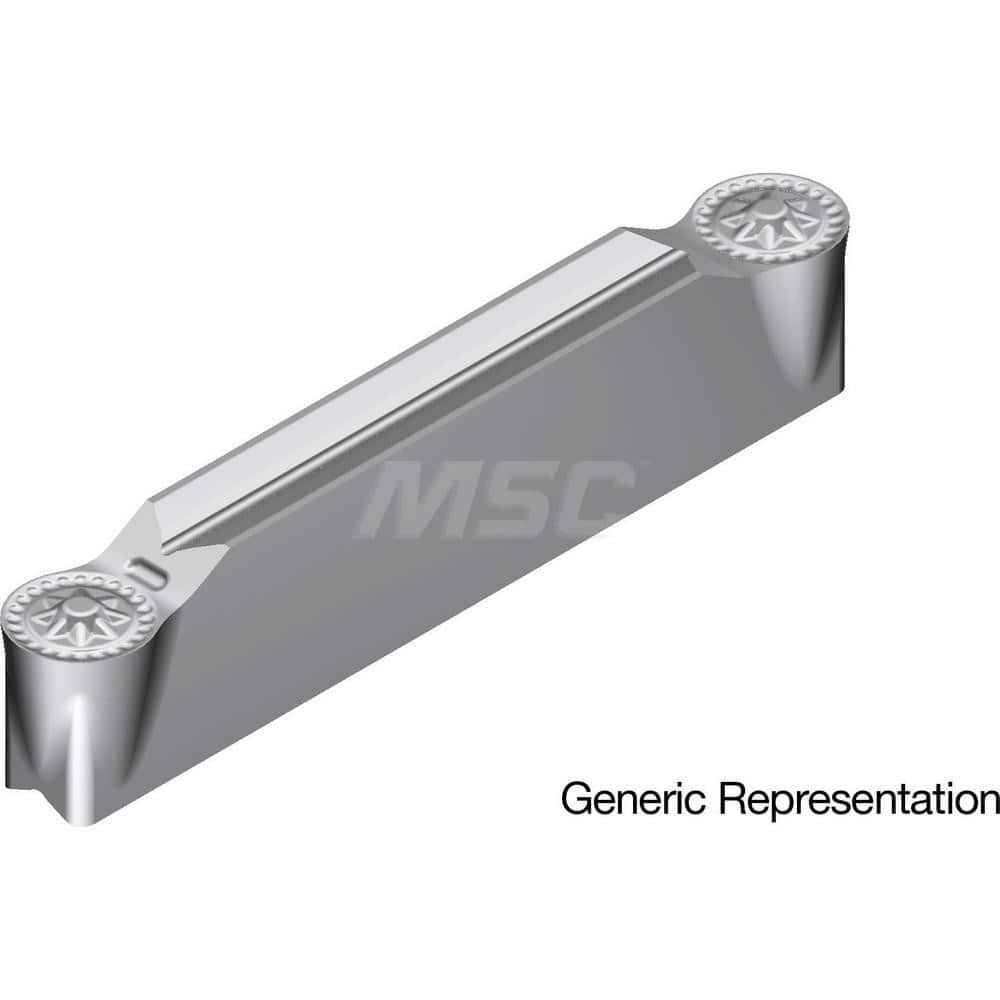 Grooving Insert: GCM6030RG AC8035P, Solid Carbide Absotech Finish, Neutral, 6 mm Cutting Width, 25 mm Max Depth, Series GND
