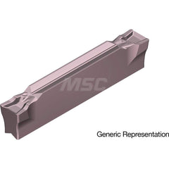 Grooving Insert: GCM150005GF AC530U, Solid Carbide Super ZX Finish, Neutral, 1.5 mm Cutting Width, 16 mm Max Depth, Series GND