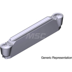 Grooving Insert: GCM6030RN AC5025S, Solid Carbide Absotech Finish, Neutral, 6 mm Cutting Width, 25 mm Max Depth, Series GND