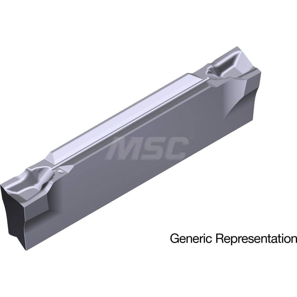 Grooving Insert: GCM20003CF AC5025S, Solid Carbide Absotech Finish, Left Hand, 2 mm Cutting Width, 20 mm Max Depth, Series GND