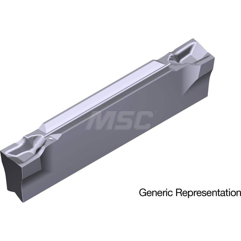 Grooving Insert: GCM20003CF AC5025S, Solid Carbide Absotech Finish, Left Hand, 2 mm Cutting Width, 20 mm Max Depth, Series GND