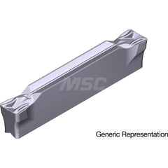 Grooving Insert: GCM5004MG AC5025S, Solid Carbide Absotech Finish, Neutral, 5 mm Cutting Width, 25 mm Max Depth, Series GND