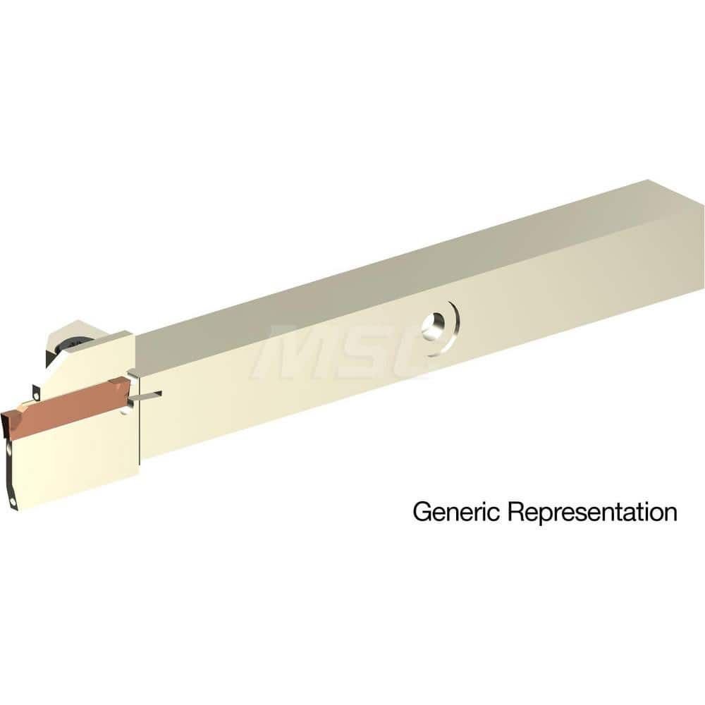 Indexable Cutoff Toolholder: 1.26″ Max Workpiece Dia, Right Hand 5/8″ Shank Height, 5/8″ Shank Width, Uses GCMN Inserts, Series GND