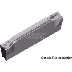 Grooving Insert: GCM20003CF AC1030U, Solid Carbide Absotech Finish, Left Hand, 2 mm Cutting Width, 20 mm Max Depth, Series GND