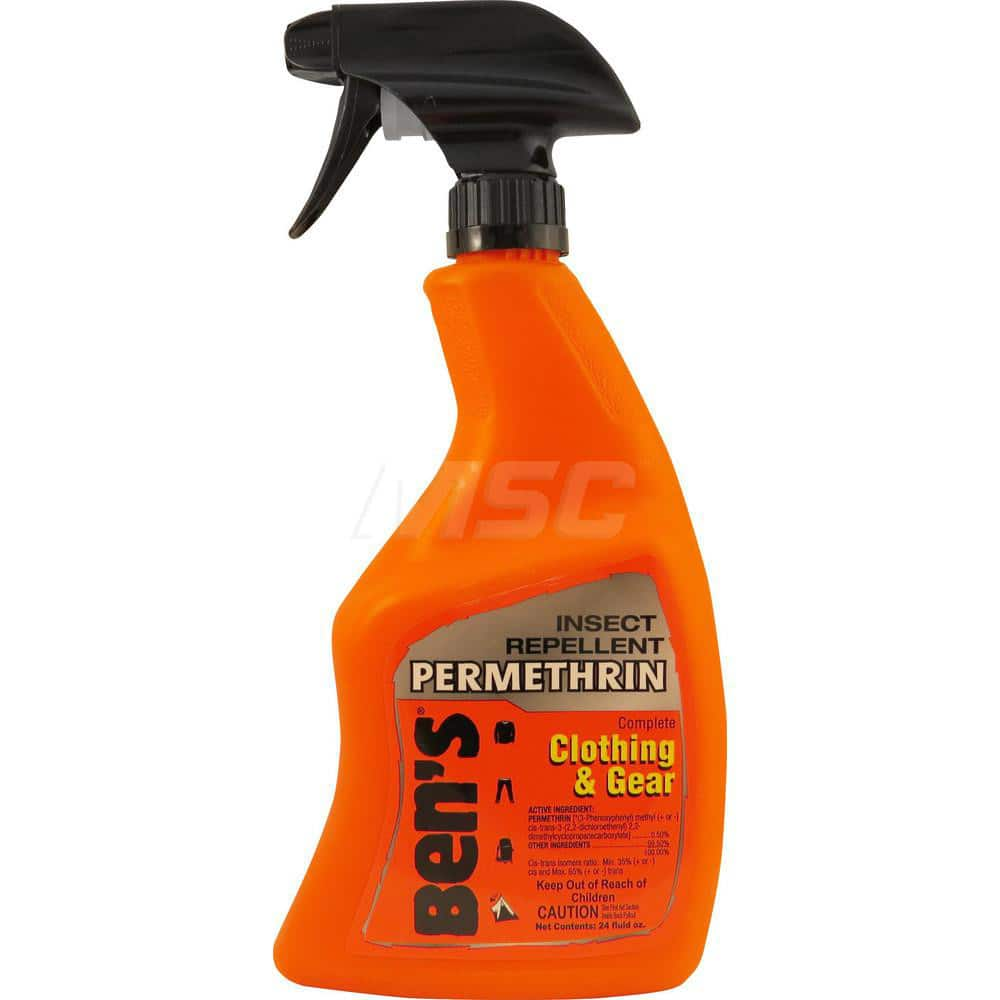 Personal Insect Repellents; Form: Liquid; Targeted Pest: Mosquitoes; Biting Insects; Ticks; Active Ingredient: Permethrin; Container Size: 24 oz; Container Type: Spray Bottle; Protection Time: 6; Concentration: .5; Standards: EPA Registered; Container Siz