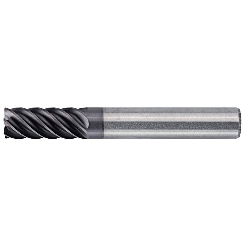 Square End Mill: 1'' Dia, 1.5'' LOC, 1'' Shank Dia, 4'' OAL, 3 Flutes, Solid Carbide Single End, AlTiN Finish, 45 ° Helix, Centercutting, RH Cut, RH Flute