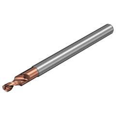 0.8mm Minor140° Solid Carbide Subland Step Drill Bit TiALN Lite Finish, 50mm OAL, Series CoroDrill 862