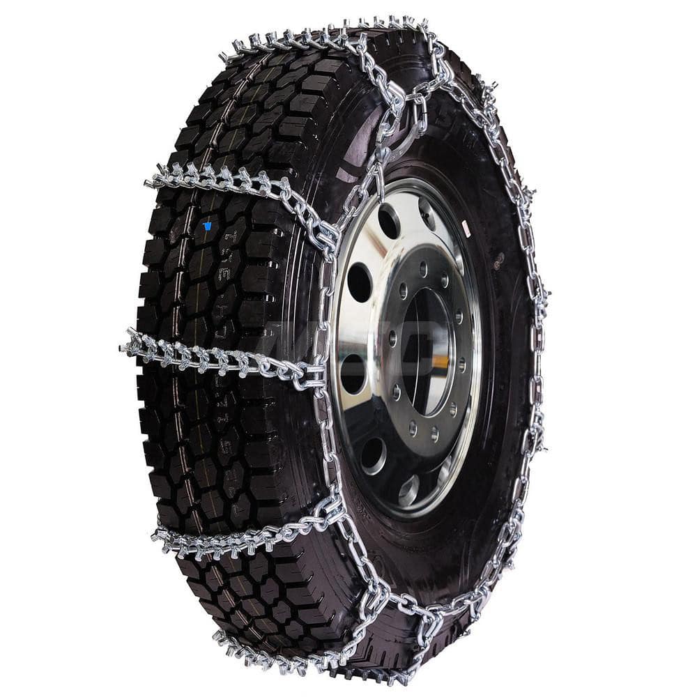 Tire Chains; For Use With: 275/85R22.5; 315/75R22.5; 12R24.5; 12R20; 12R22.5; 295/80R22.5; 14.5R20; 12.5R20; 11R24.5; 335/80R20; 11R20; 11.5R20; 10R22; 305/85R22.5; 12/80R20; 11R22; 13/80R20; 305/80R22.5; 285/75R24.5; 285/80R24.5; Axle Type: Single Axle