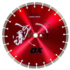 Wet & Dry Cut Saw Blade: 14″ Dia, 1″ Arbor Hole Use on General Purpose, Standard Arbor