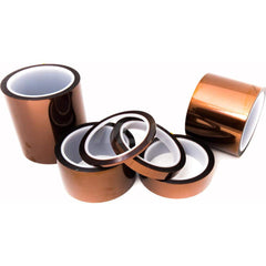 Polyimide Film Tape: 108' x 1 mil Thick 10 Lb/In Tensile Strength, Silicone Adhesive, 100 to 500 ° F, Series PPF