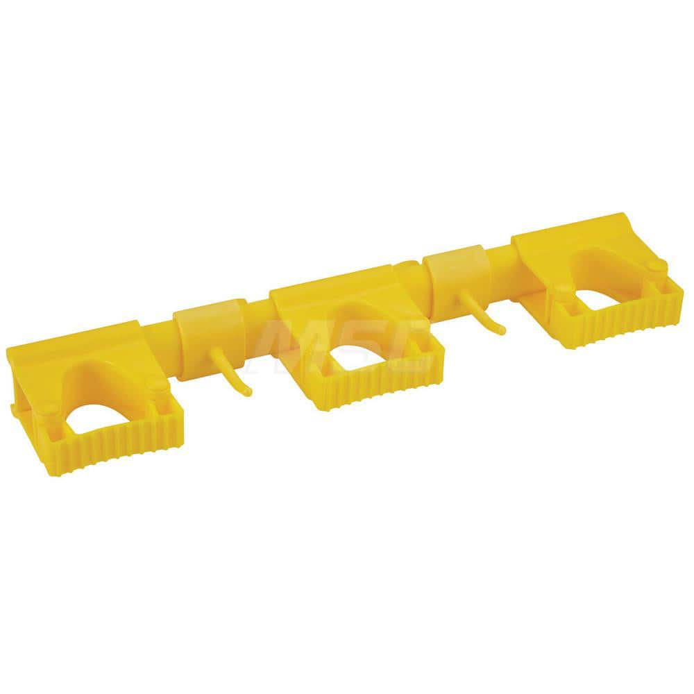 Mop & Broom Wall Hooks; Type: Wall Bracket; Number Of Holders: 5.000; Maximum Load Capacity: 6.61; Material: Polypropylene; TPE Rubber; Polyamide; Color: Yellow; Width (Inch): 3.43