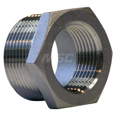 Pipe Hex Bushing: 2 x 1/2″ Fitting, 304 Stainless Steel MNPT x FNPT, Threaded, 150 psi