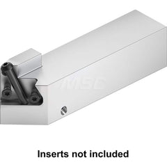 Indexable Cutoff Toolholder: 0.6134″ Max Depth of Cut, 0.6134″ Max Workpiece Dia, Right Hand 1″ Shank Height, 1″ Shank Width, Uses Beyond Evolution Blades Inserts, Series Beyond Evolution