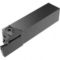 Seco - CFI, External, Right Hand, 13.5mm Max Depth of Cut, 4mm Max Groove Width, Indexable Grooving Tool Holder - LC.. 1604.. Insert Compatibility, 25mm Shank Height, 25mm Shank Width, 123mm OAL, Through Coolant - Benchmark Tooling