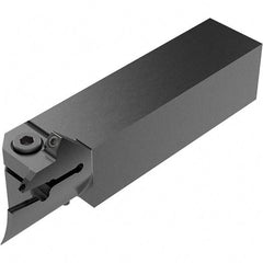 Seco - CFI, External, Right Hand, 16.5mm Max Depth of Cut, 55 to 80mm Groove Width, Indexable Grooving Tool Holder - LC.. 1605.. Insert Compatibility, 25mm Shank Height, 25mm Shank Width, 124.5mm OAL, Through Coolant - Benchmark Tooling