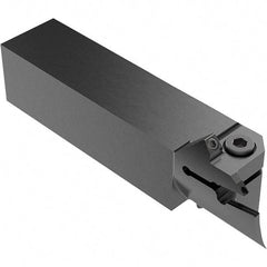 Seco - CFI, External, Left Hand, 13.5mm Max Depth of Cut, 70 to 100mm Groove Width, Indexable Grooving Tool Holder - LC.. 1604.. Insert Compatibility, 25mm Shank Height, 25mm Shank Width, 120.5mm OAL, Through Coolant - Benchmark Tooling