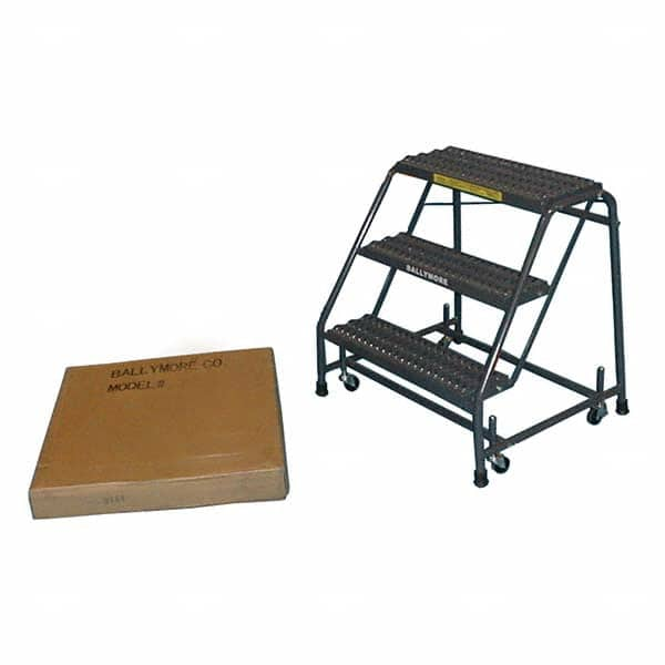 Ballymore - Rolling & Wall Mounted Ladders & Platforms Type: Stairway Slope Ladder Style: 50 Degree Incline - Benchmark Tooling