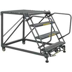 Ballymore - Rolling & Wall Mounted Ladders & Platforms Type: Stairway Slope Ladder Style: 59 Degree Incline - Benchmark Tooling