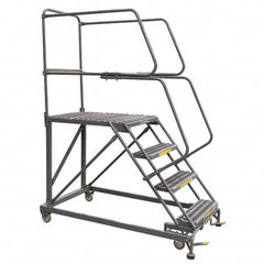 Ballymore - Rolling & Wall Mounted Ladders & Platforms Type: Stairway Slope Ladder Style: 59 Degree Incline - Benchmark Tooling