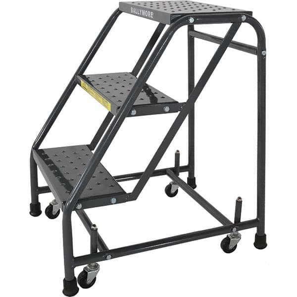 Ballymore - Rolling & Wall Mounted Ladders & Platforms Type: Stairway Slope Ladder Style: 50 Degree Incline - Benchmark Tooling