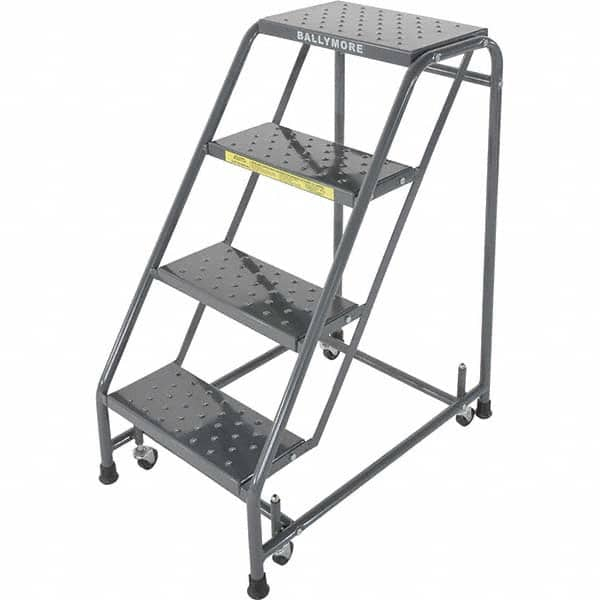 Ballymore - Rolling & Wall Mounted Ladders & Platforms Type: Stairway Slope Ladder Style: 50 Degree Incline - Benchmark Tooling