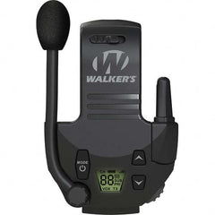 Walkers - Hearing Protection/Communication Type: Earmuff Walkie Talkie Attachment Cup Color: Black - Benchmark Tooling