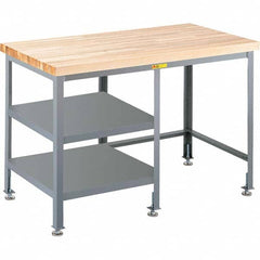 Little Giant - Stationary Work Benches, Tables Type: Work Bench Top Material: Butcher Block Maple - Benchmark Tooling